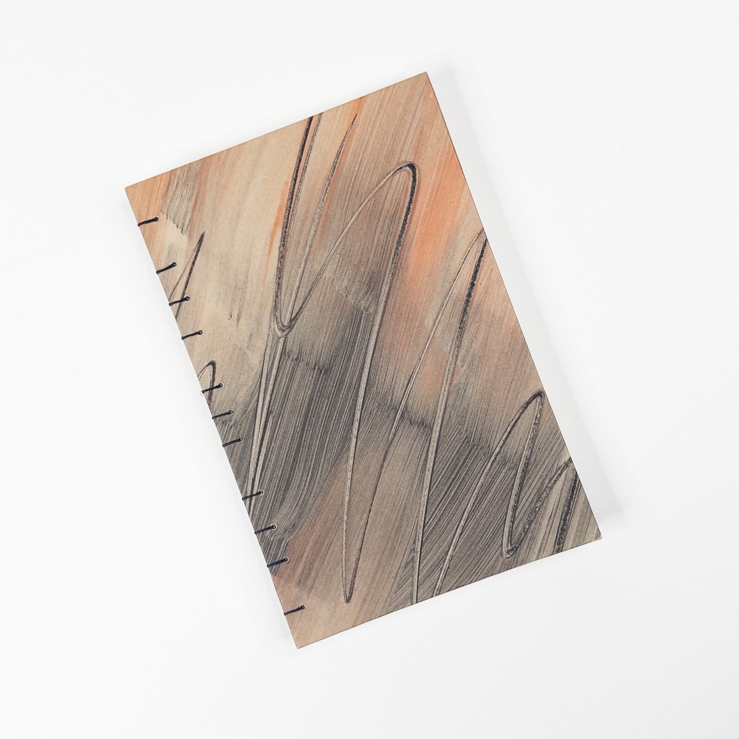 Coptic Stitch Handmade Book - Black and Copper