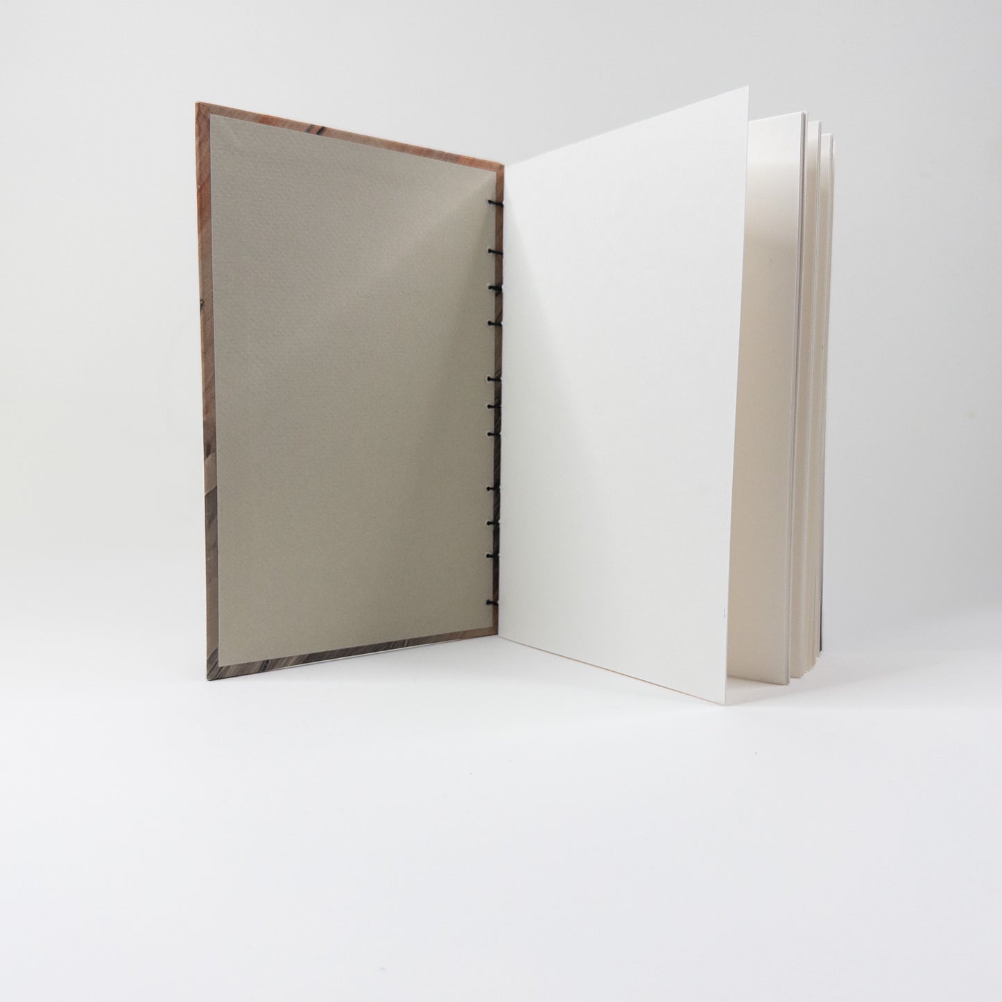 Coptic Stitch Handmade Book - Black and Copper