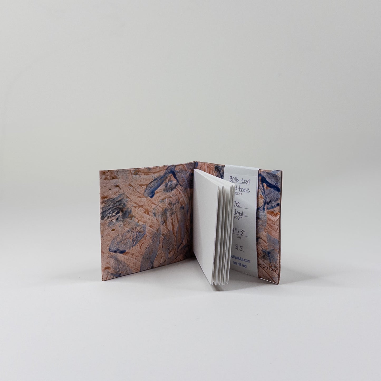 Leather Soft Cover Pamphlet-Style Notebook - Brown