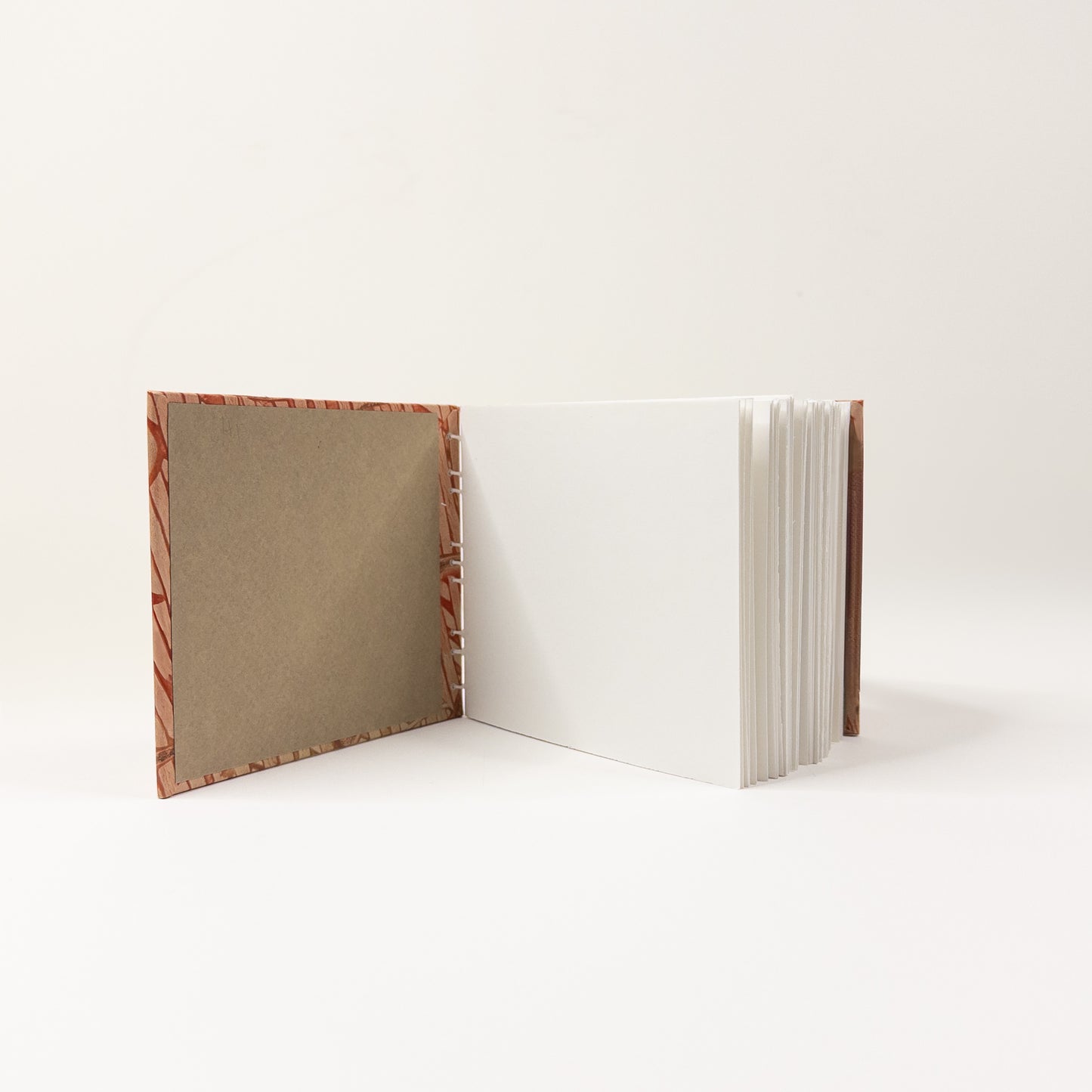 Coptic Stitch Handmade Book - Brown, Orange and Copper