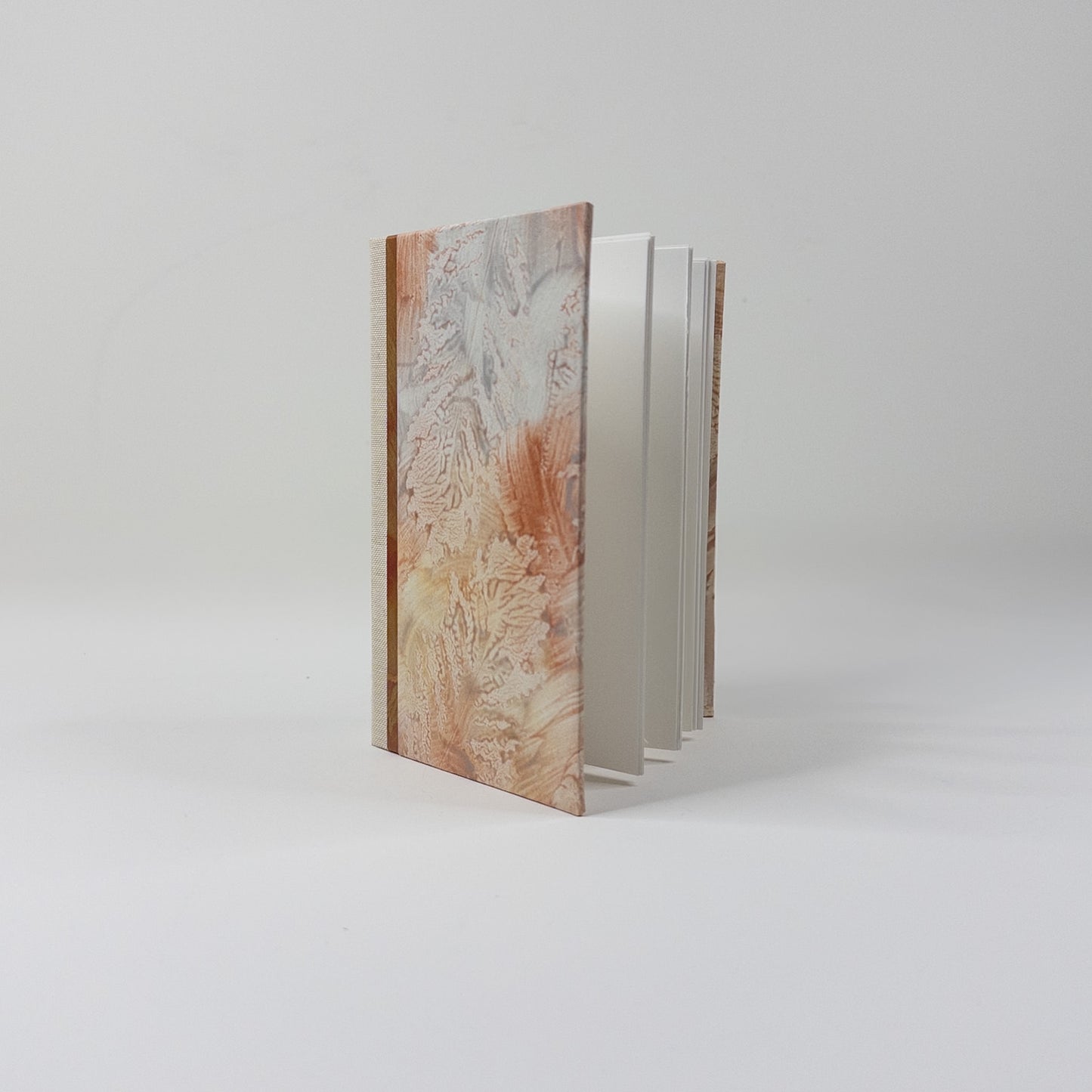 Lattice Bound Handmade Book - Copper, Gold and Silver