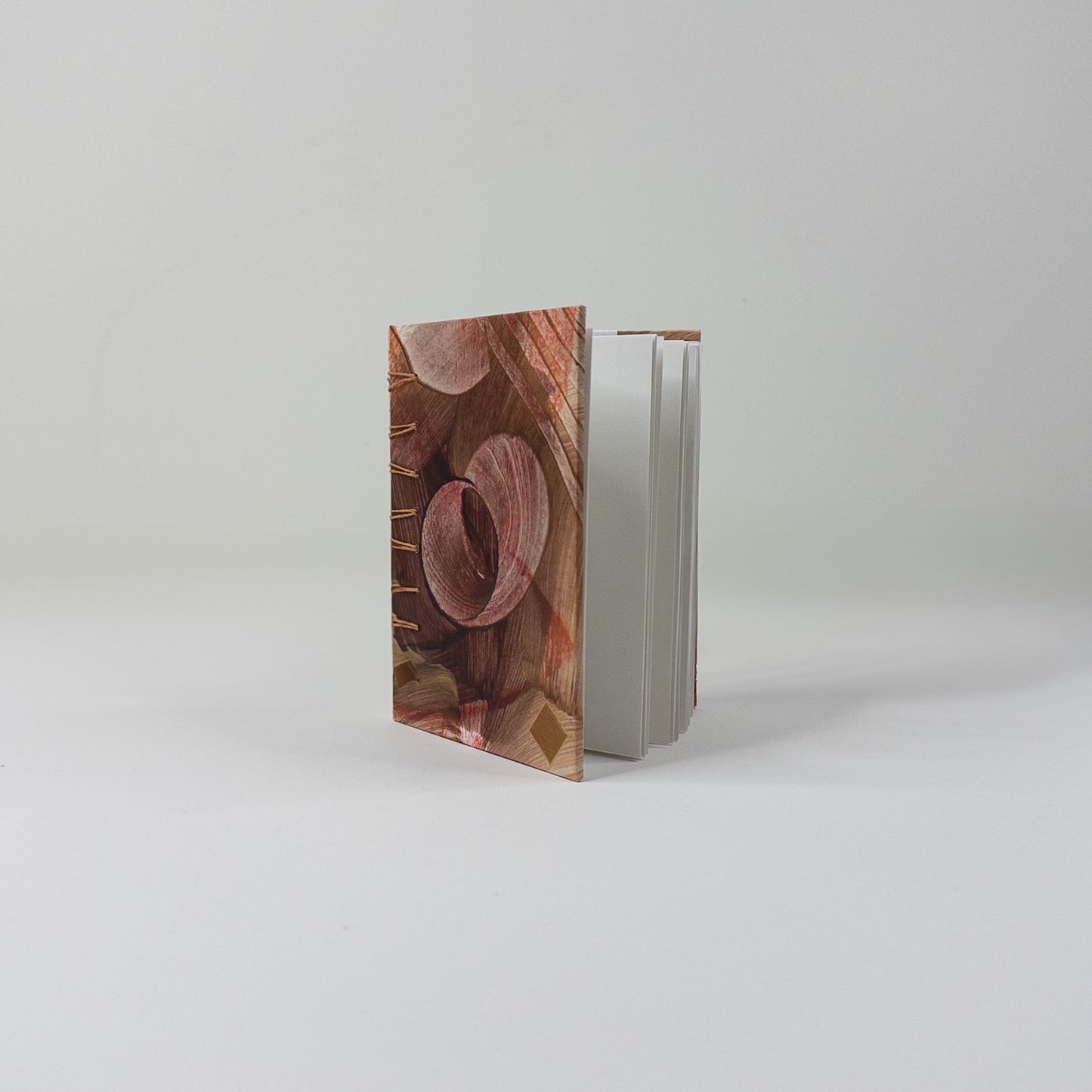Secret Belgian Hand Bound Book - Gold, Orange and Brown