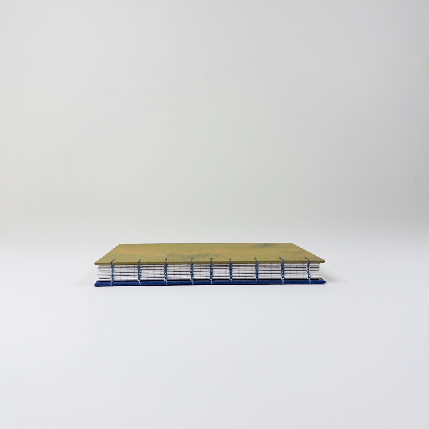 Coptic Stitch Handmade Book - Green and Blue