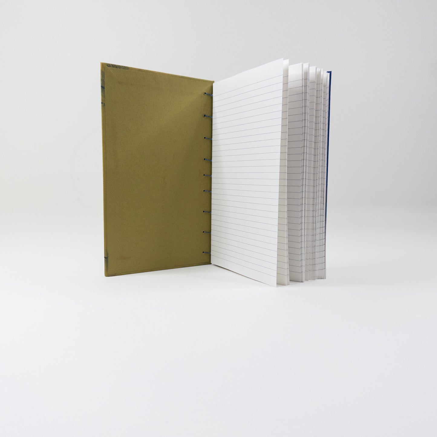 Coptic Stitch Handmade Book - Green and Blue