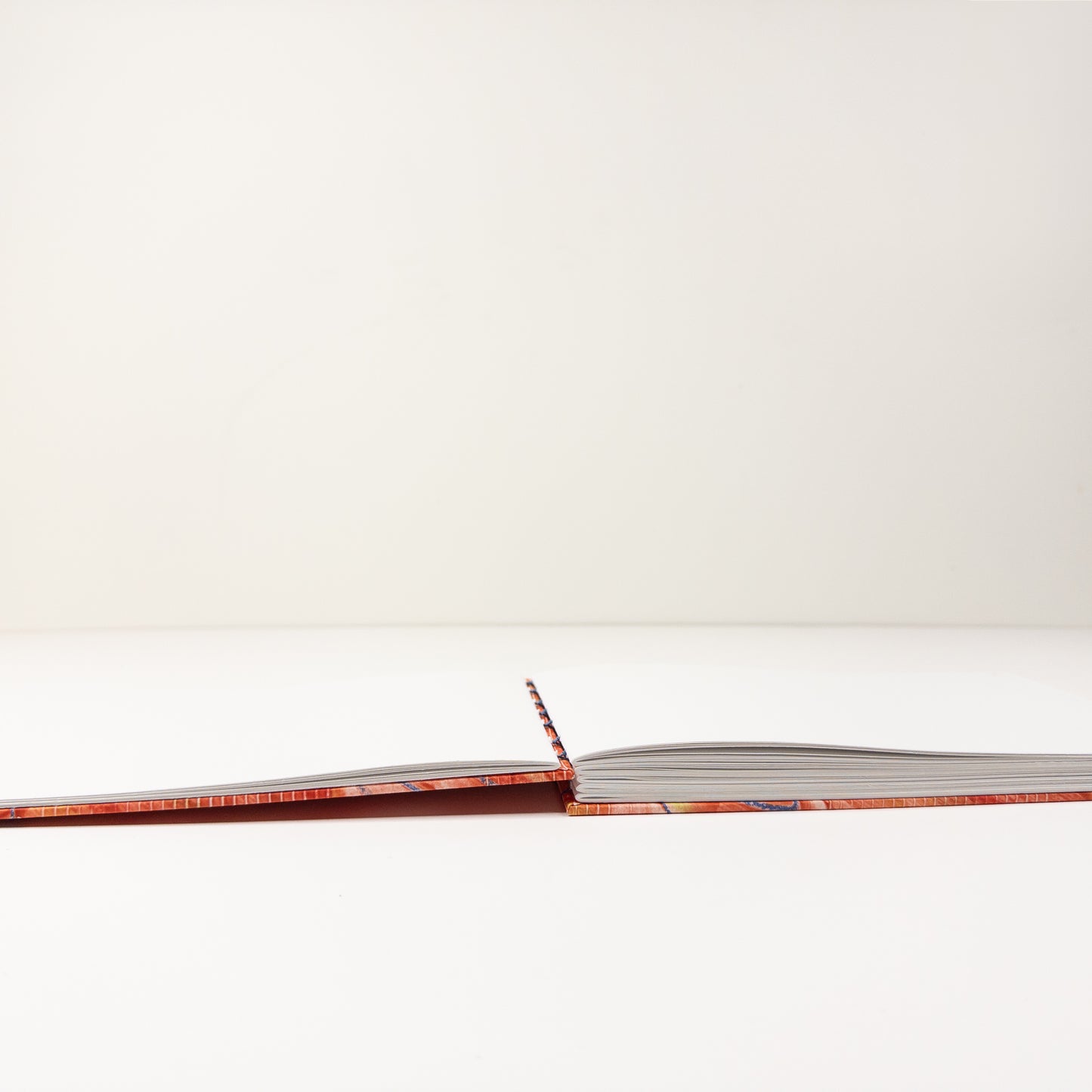 Coptic Stitch Handmade Book - Orange, Gold and Blue