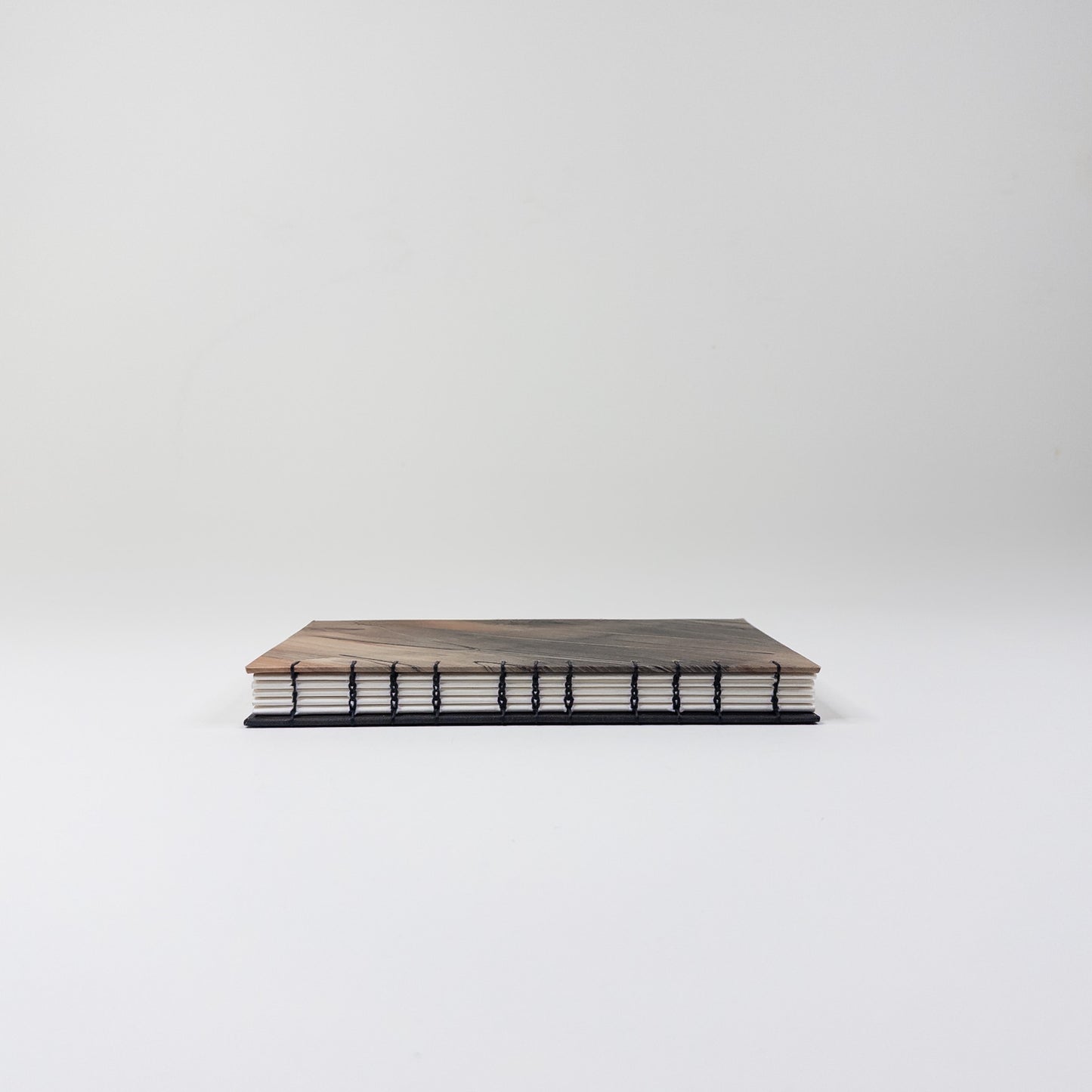 Coptic Stitch Handmade Book - Black and Copper