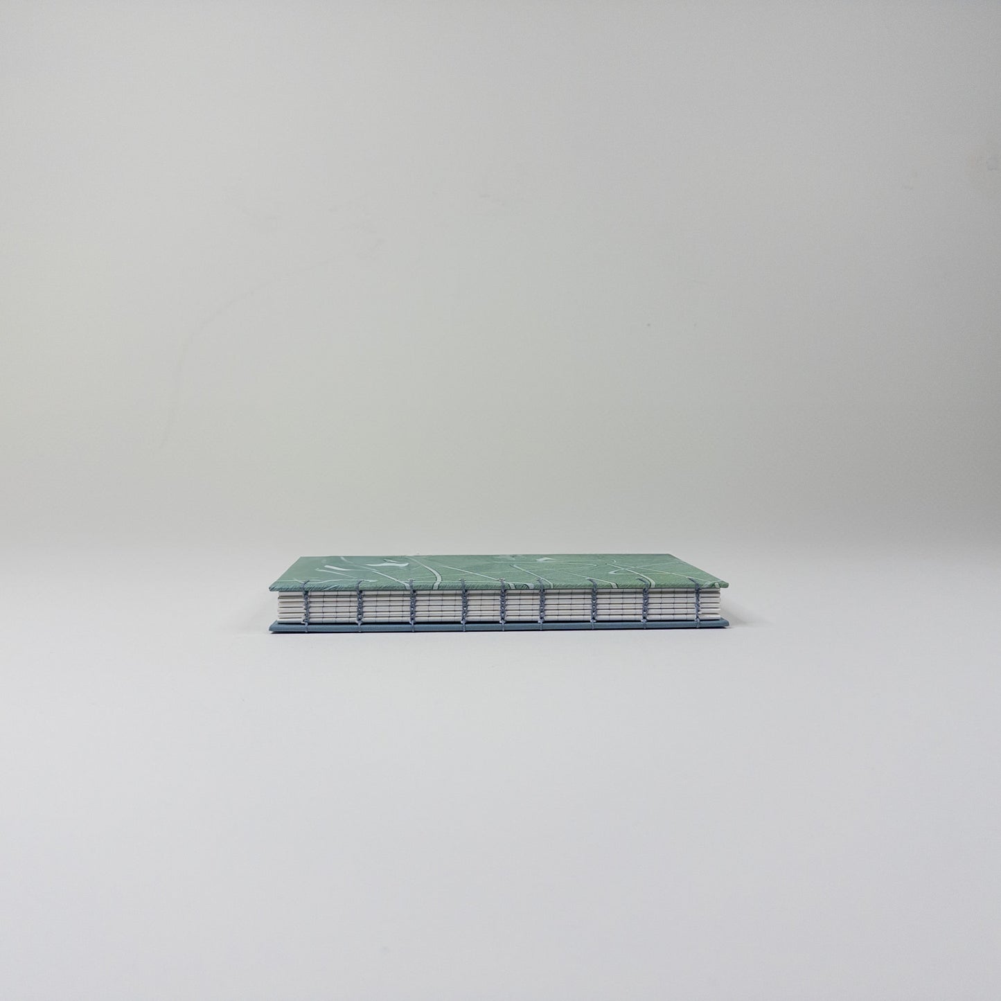 Coptic Stitch Handmade Book - Blue and Green