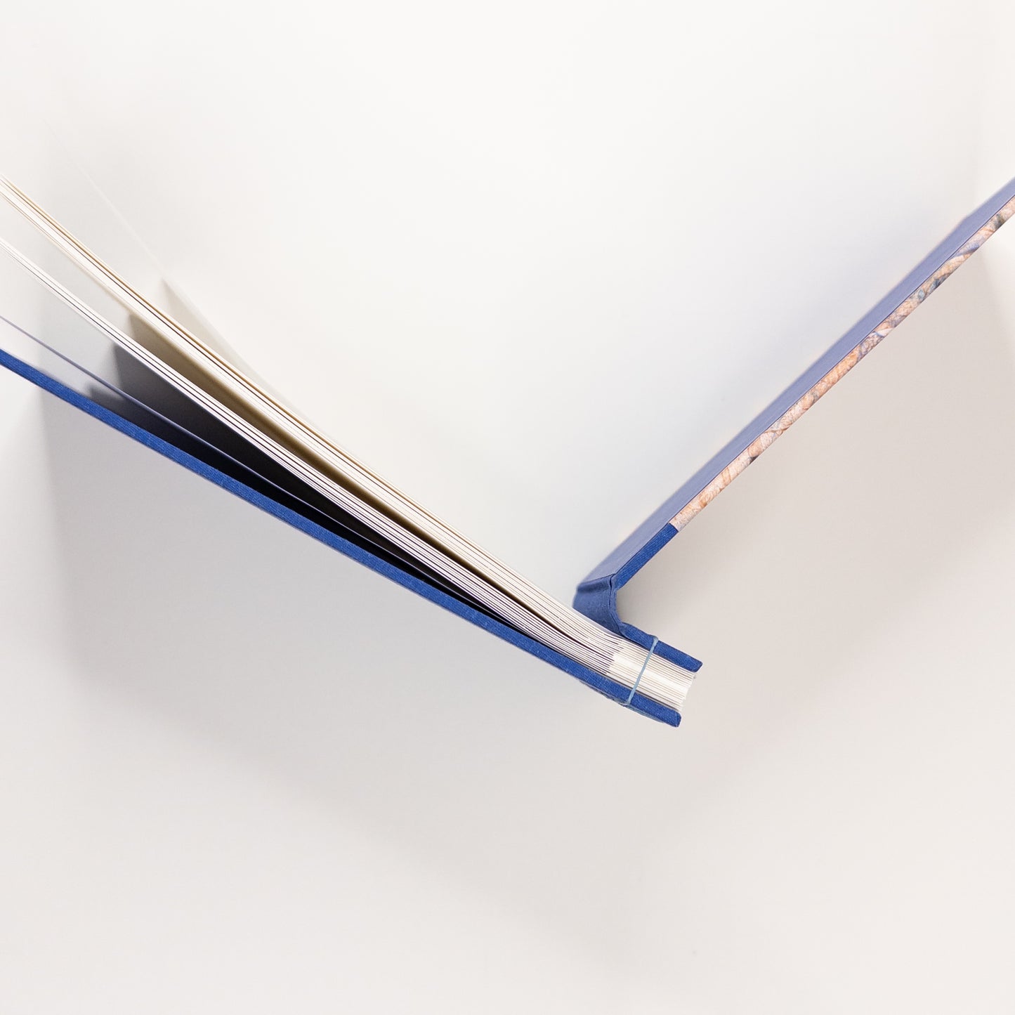 Japanese Stab Binding Handmade Book - Blue and Orange