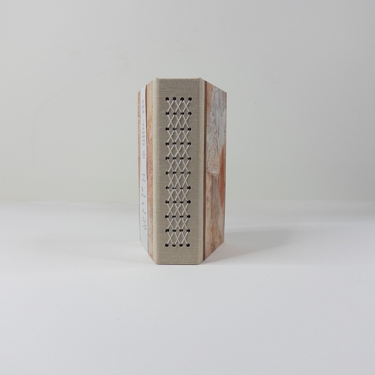 Lattice Bound Handmade Book - Copper, Gold and Silver