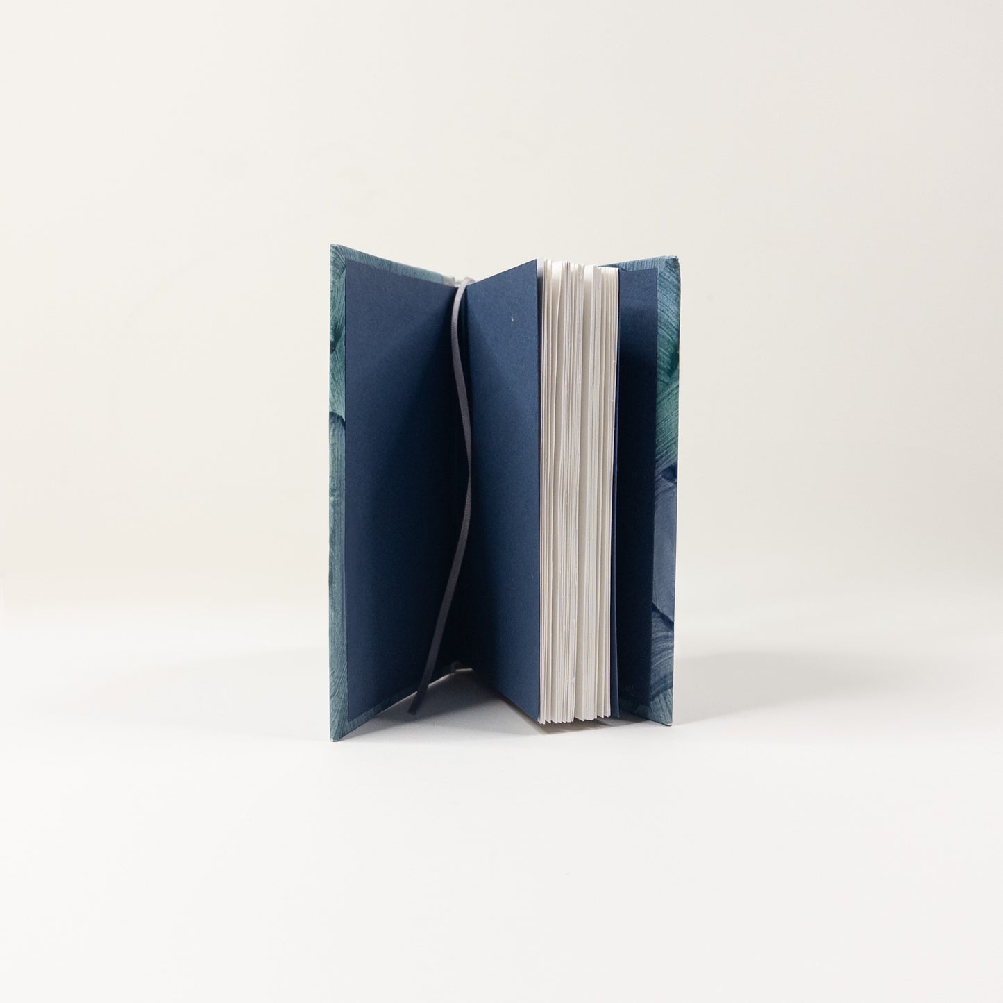 Handmade Casebound Book - Green and Pink