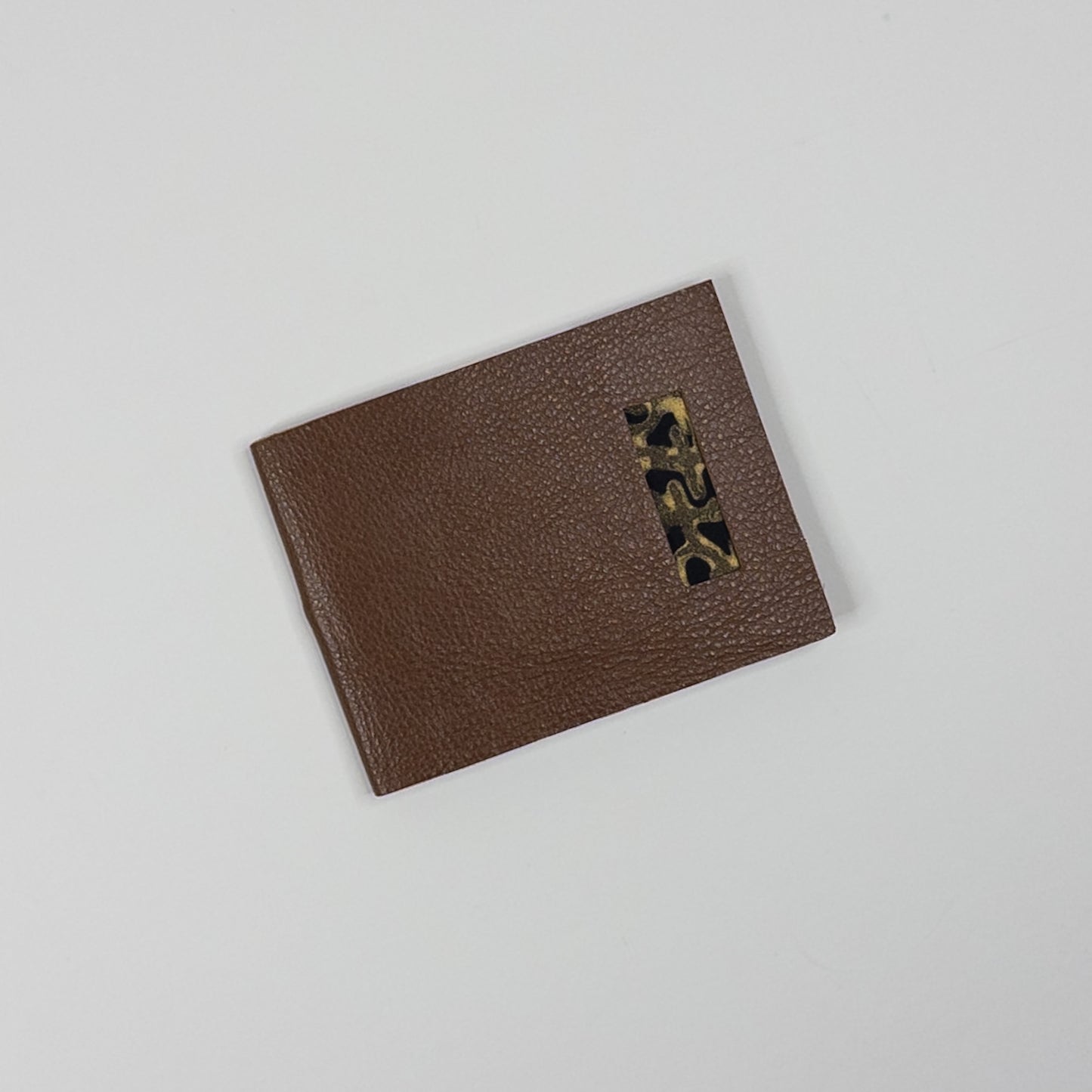 Leather Soft Cover Pamphlet-Style Notebook - Brown
