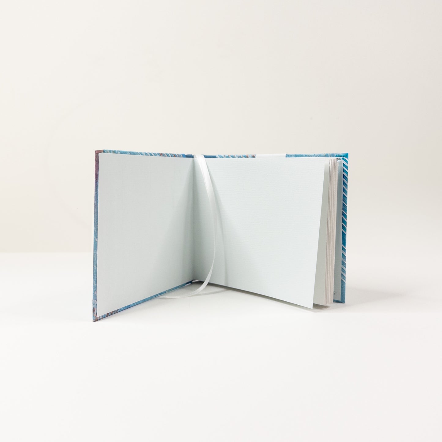 Handmade Casebound Book - Blue, White, Gold and Copper