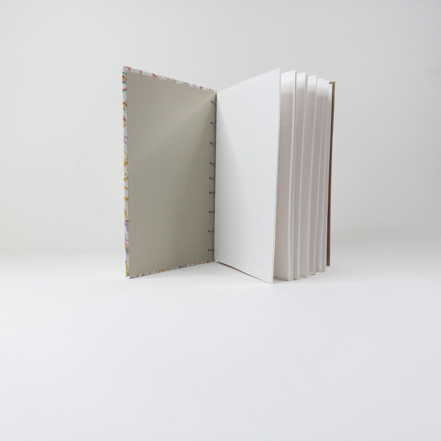 Coptic Stitch Handmade Book - Copper, Gold, Green, Purple and Teal