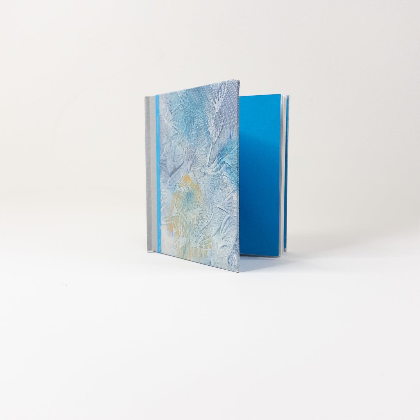 Handmade Casebound Book - Gray, Blue and Gold