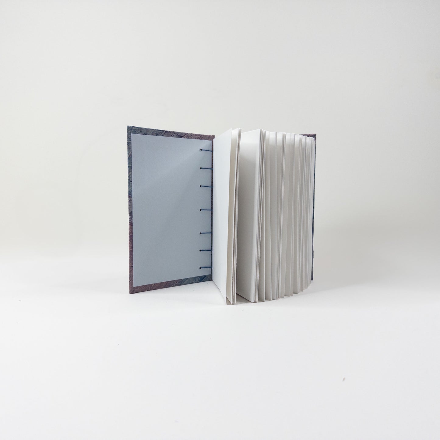 Coptic Stitch Handmade Book - Purple and Blue