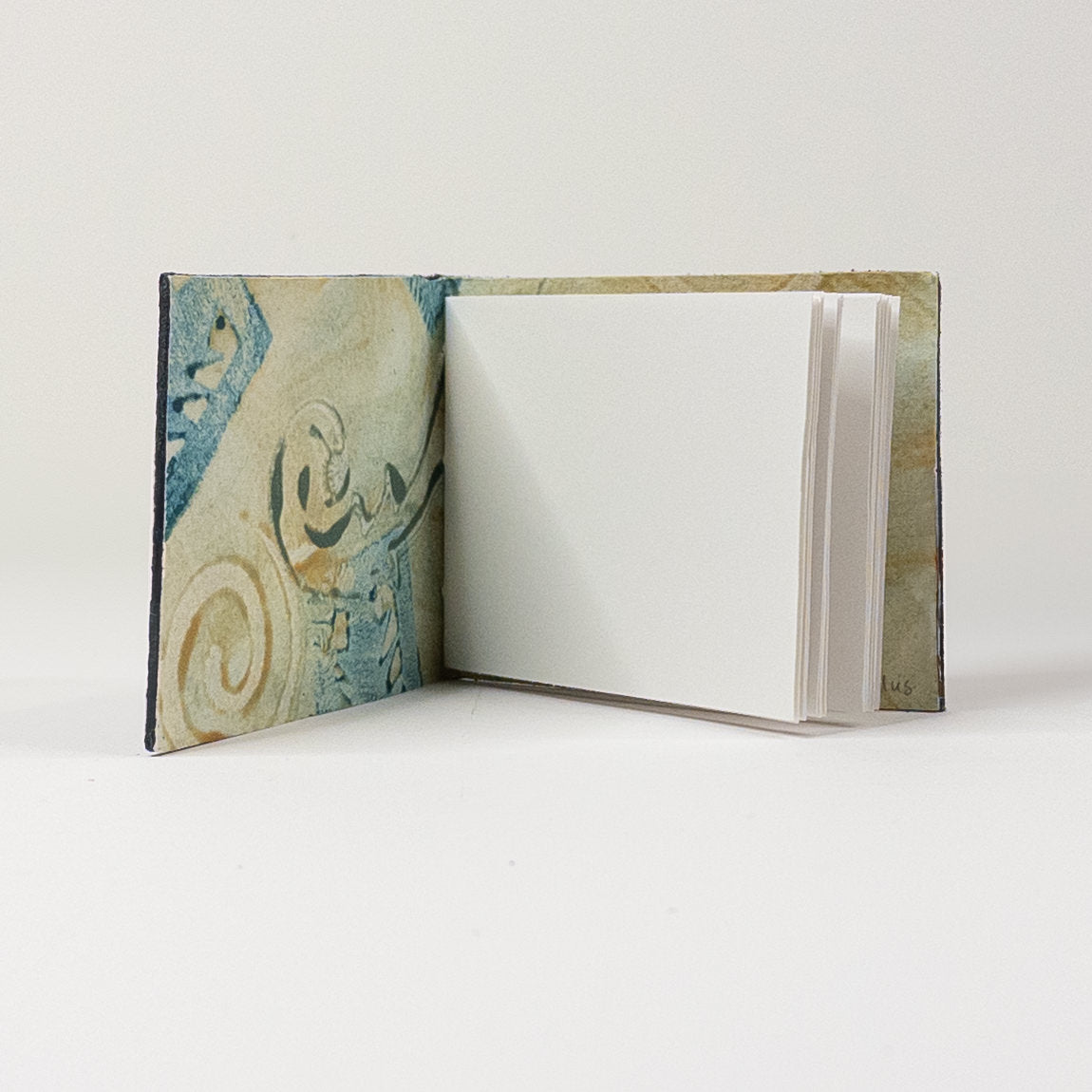 Leather Soft Cover Pamphlet-Style Book - Blue