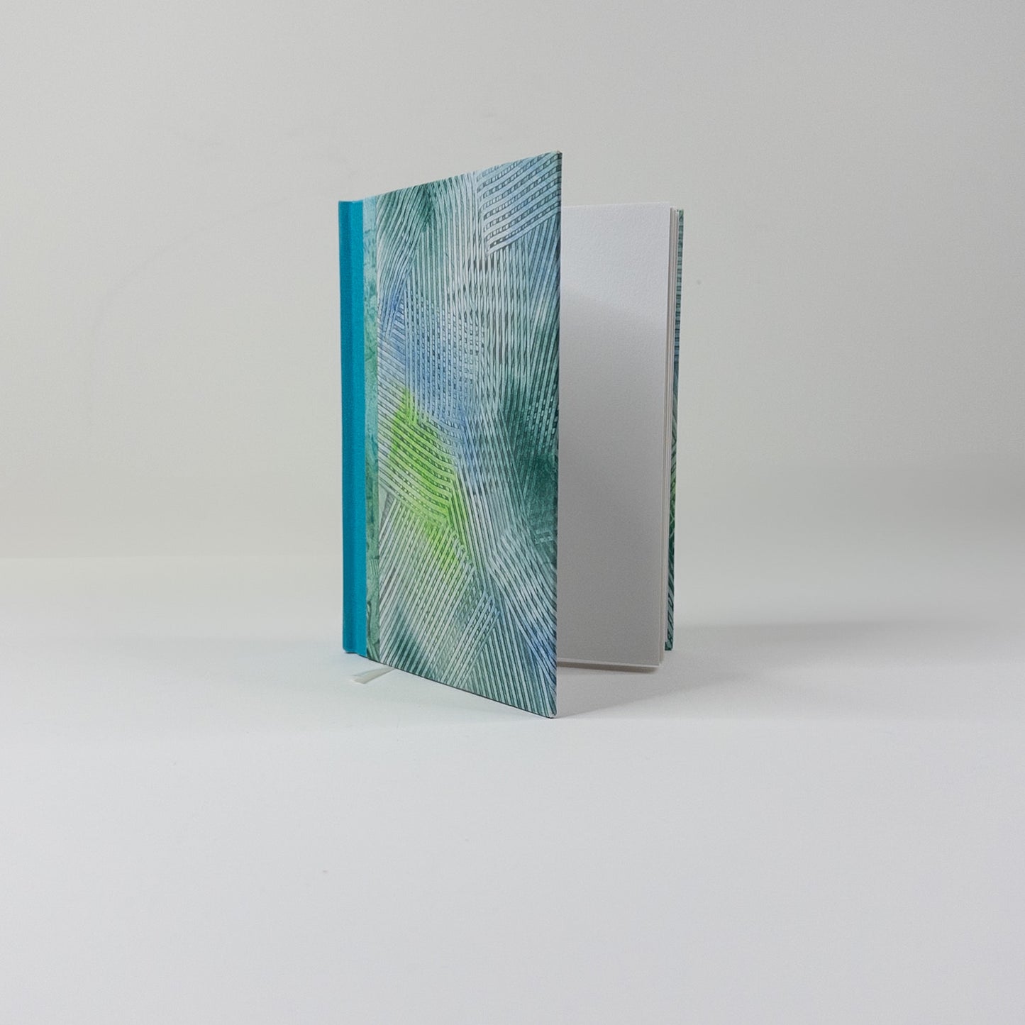 Handmade Casebound Book - Green and Blue