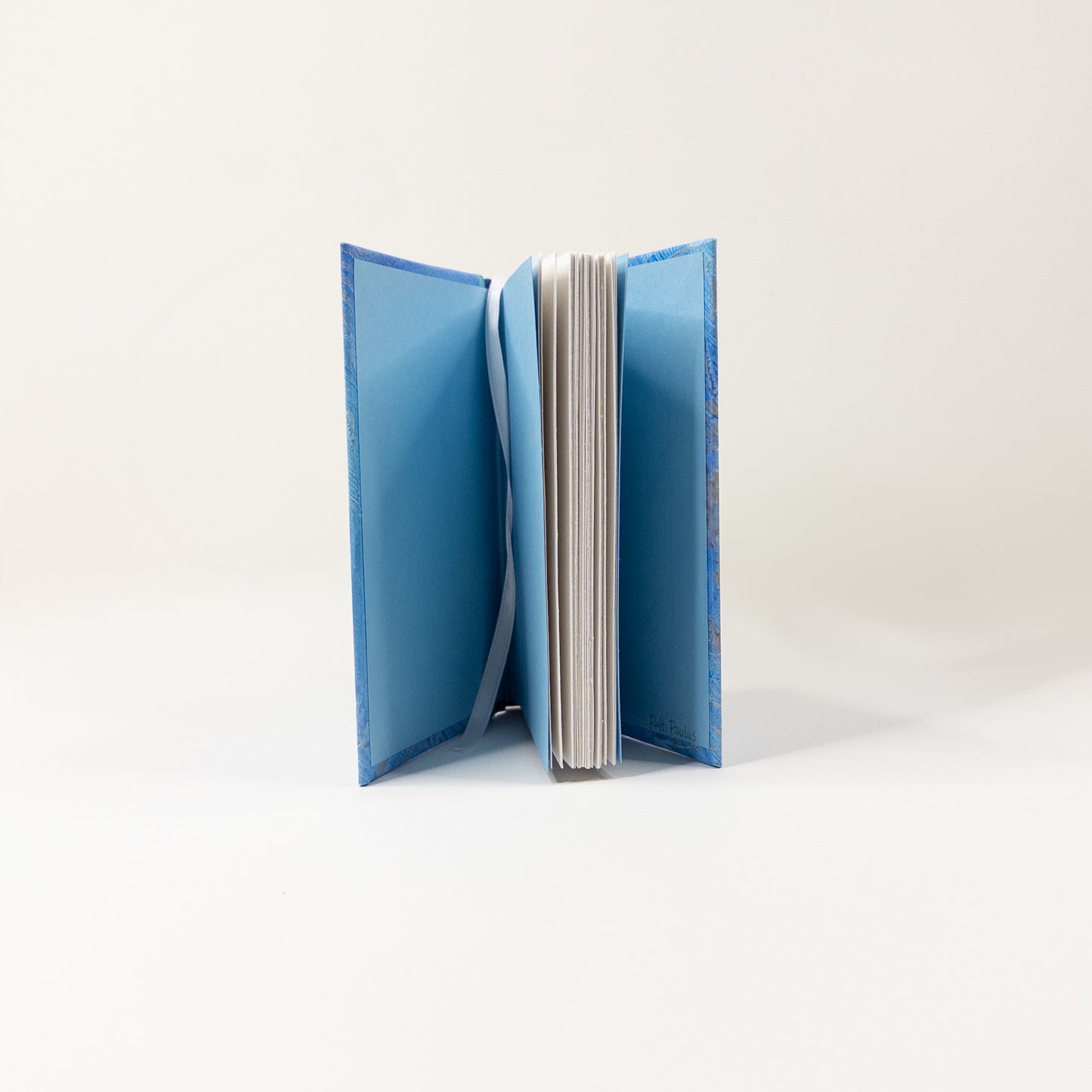 Handmade Casebound Book - Blue and Silver