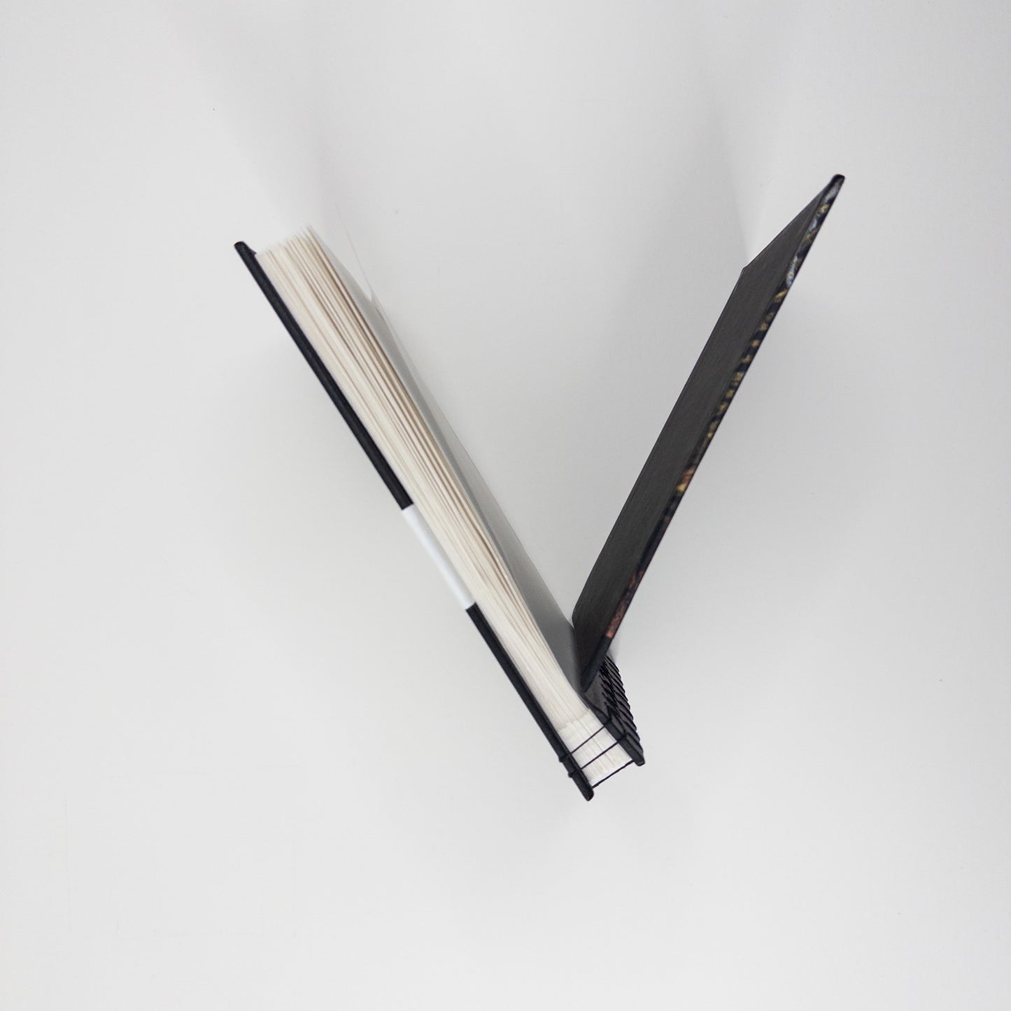 Japanese Stab Binding Handmade Book - Copper, Silver, Gold and Black