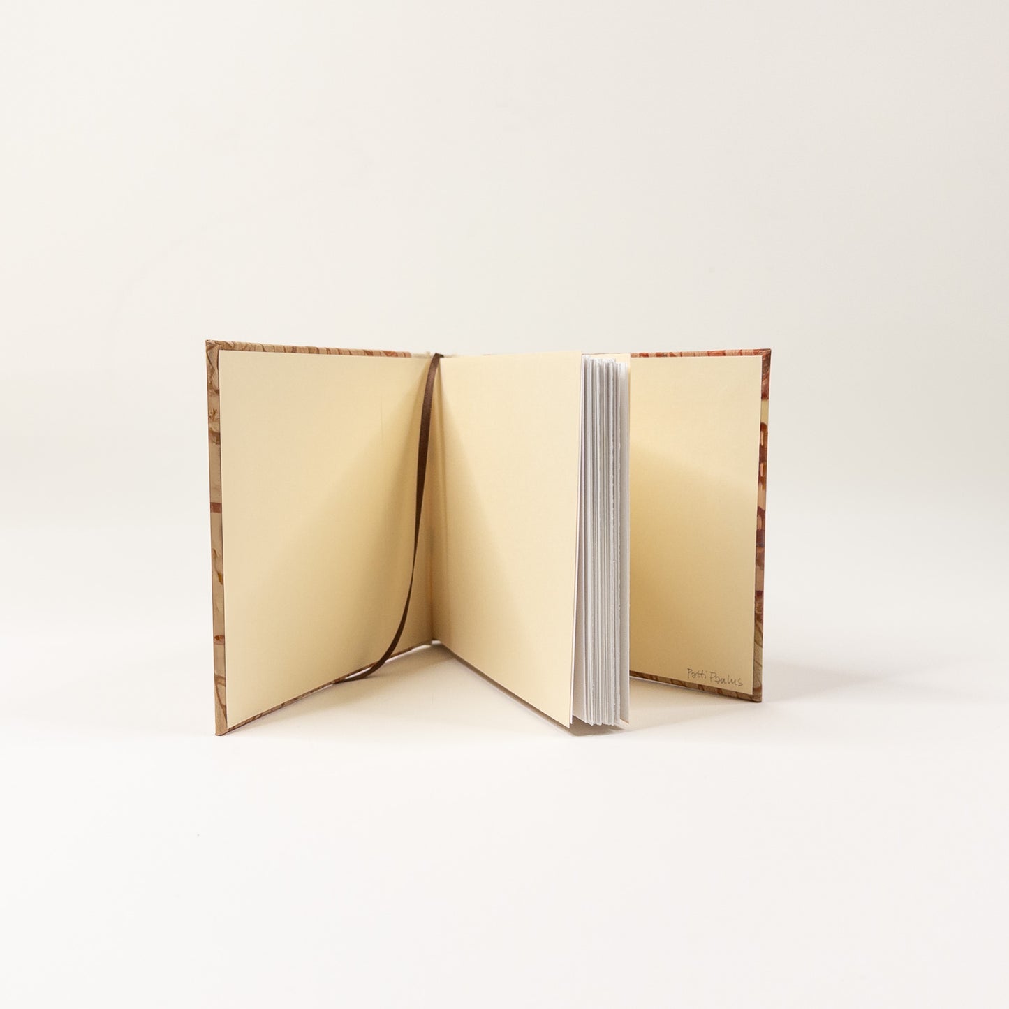 Handmade Casebound Book - Orange, Gold and Brown