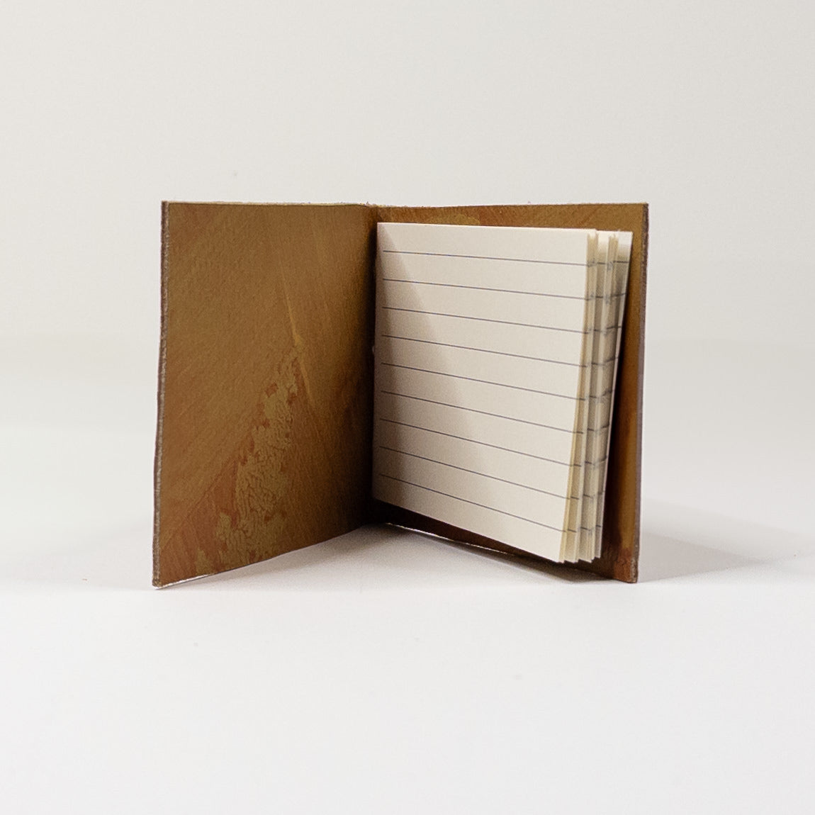 Leather Soft Cover Pamphlet-Style Book - Light Brown