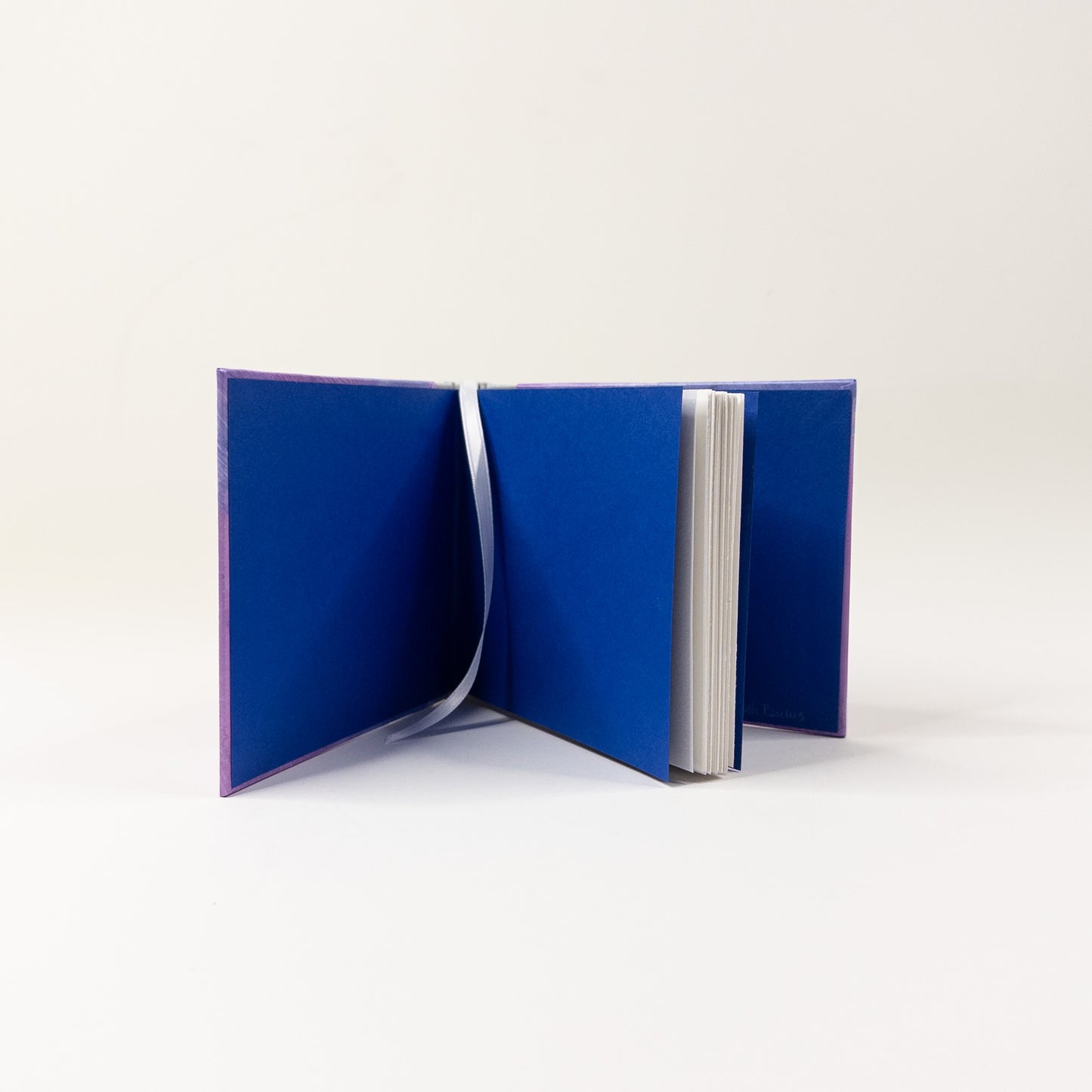 Handmade Casebound Book - Pink, Blue and Silver
