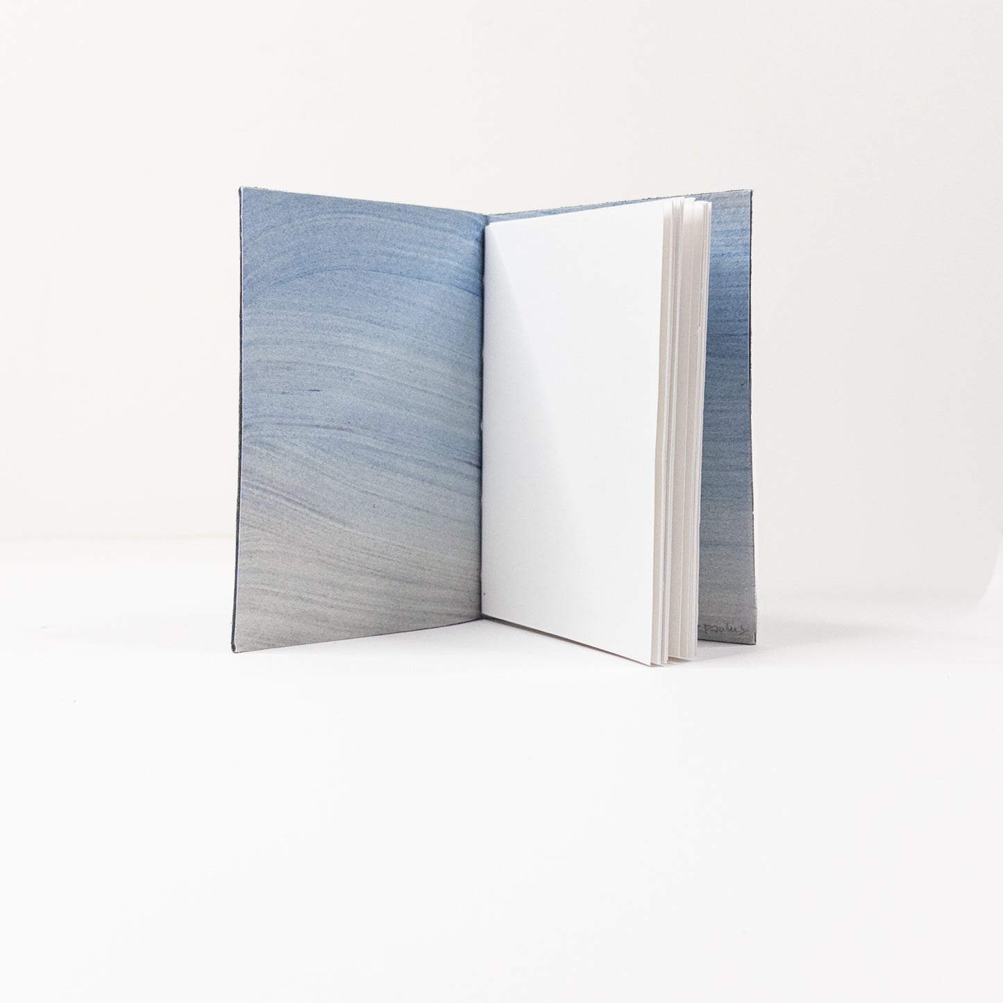Leather Soft Cover Pamphlet-Style Notebook - Black