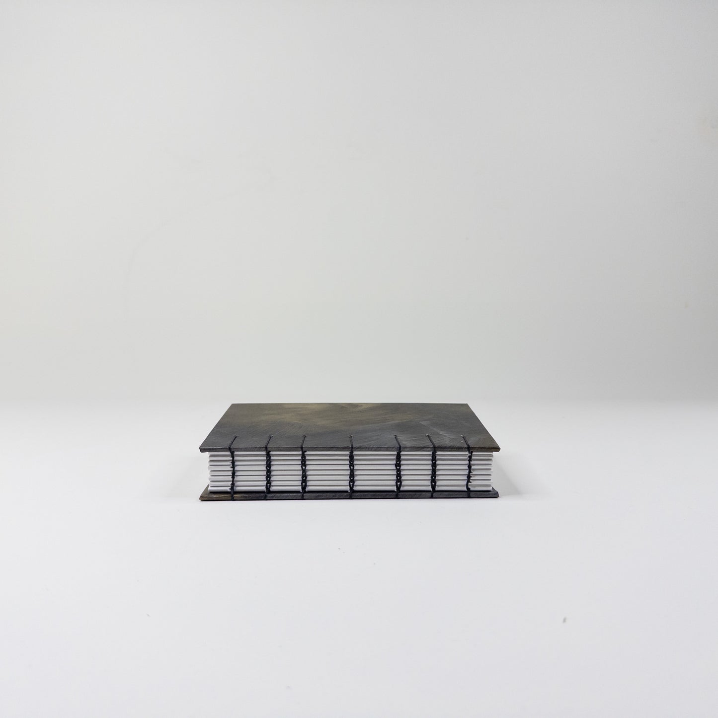 Coptic Stitch Handmade Book - Gold, Silver and Black