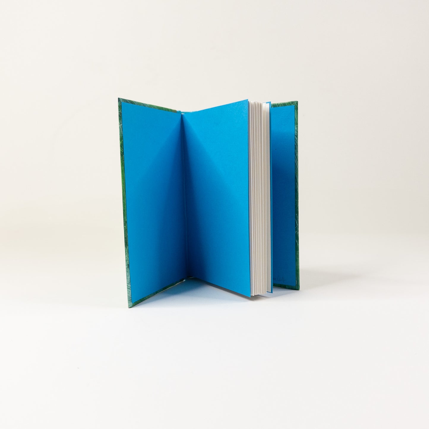 Handmade Casebound Book - Green, Copper and Gold