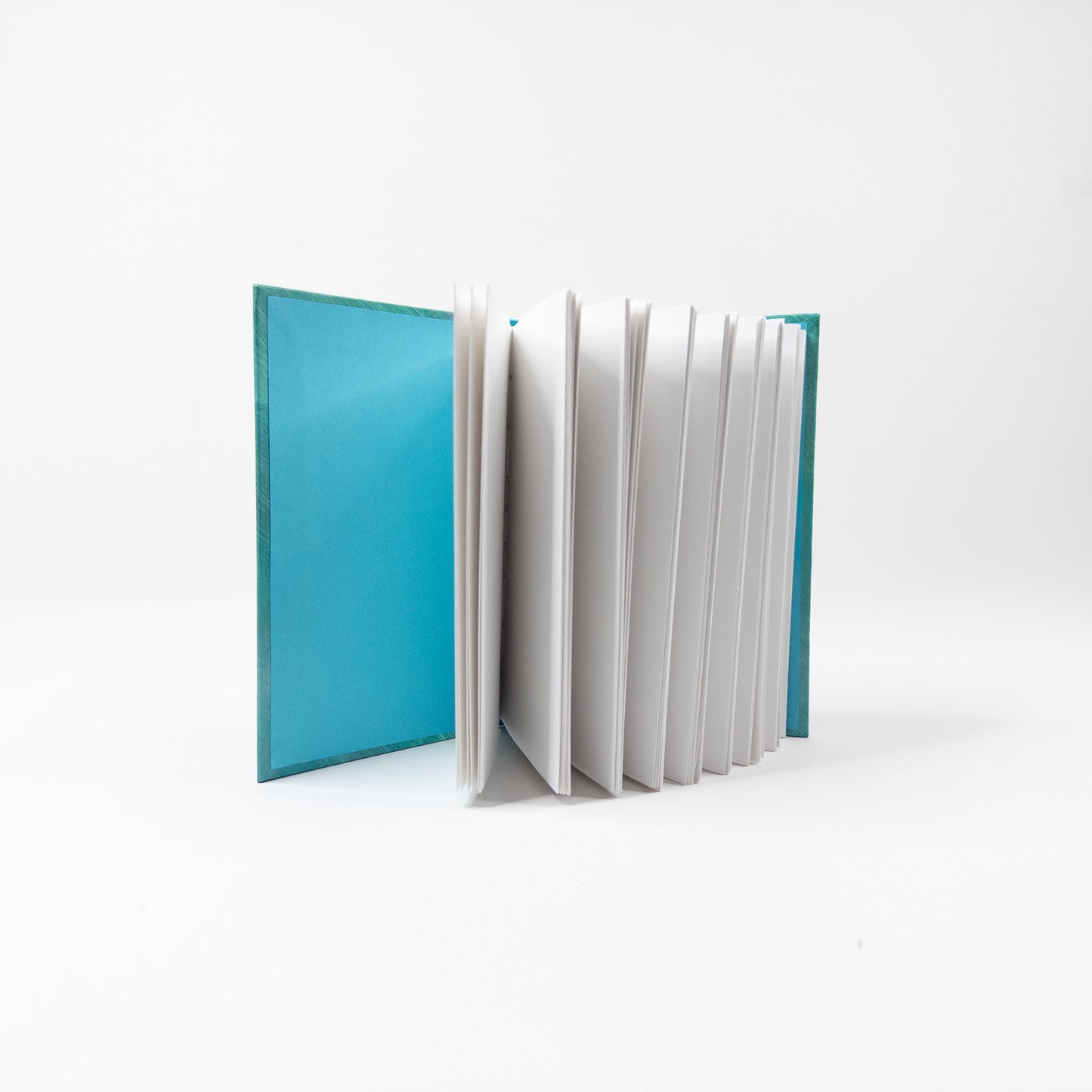 Secret Belgian Hand Bound Book - Teal and Silver