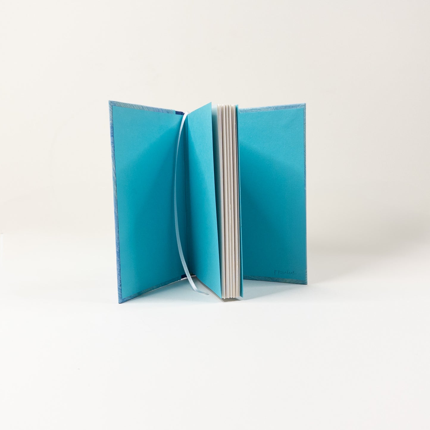 Handmade Casebound Book - Blue and Green