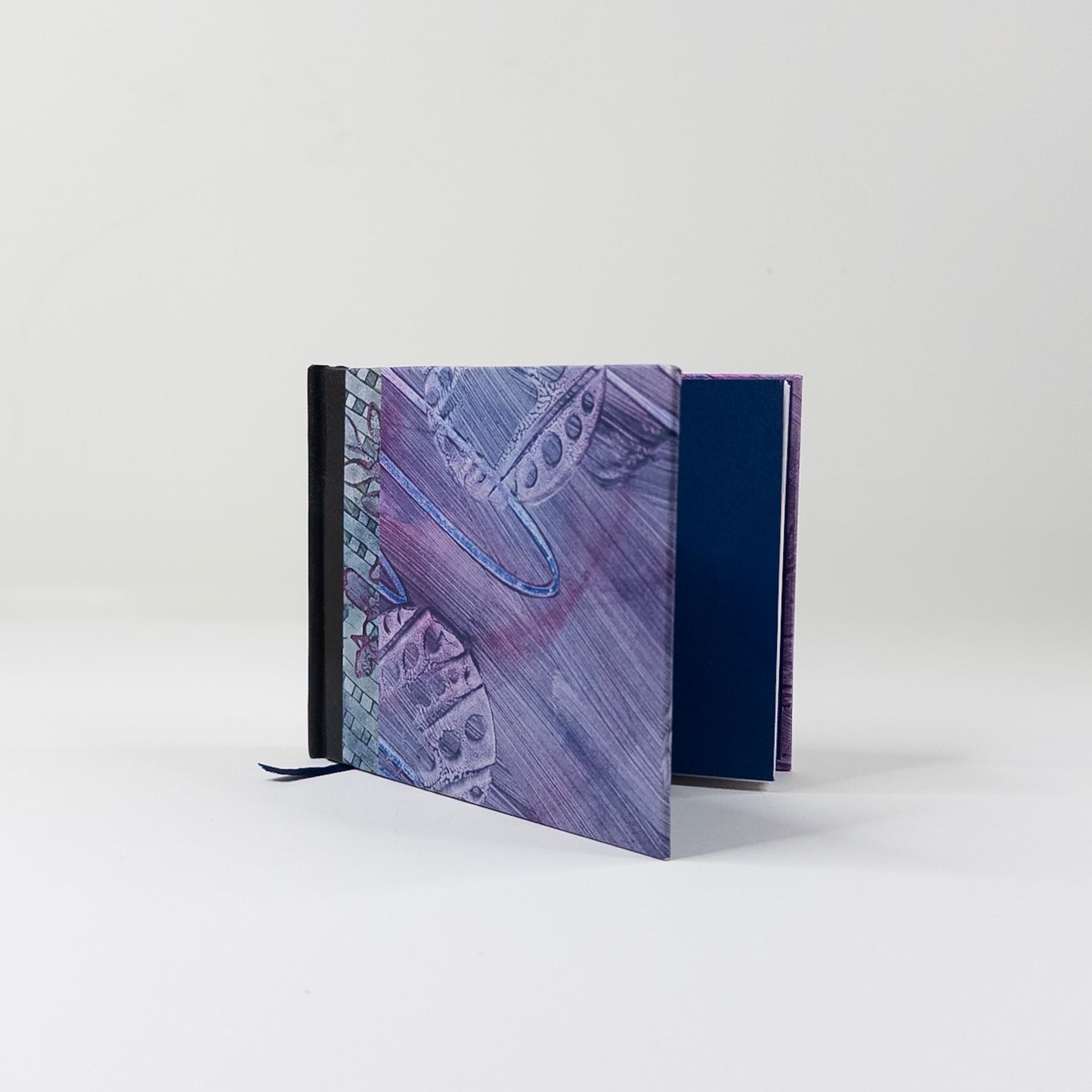Handmade Casebound Book - Purple and Blue