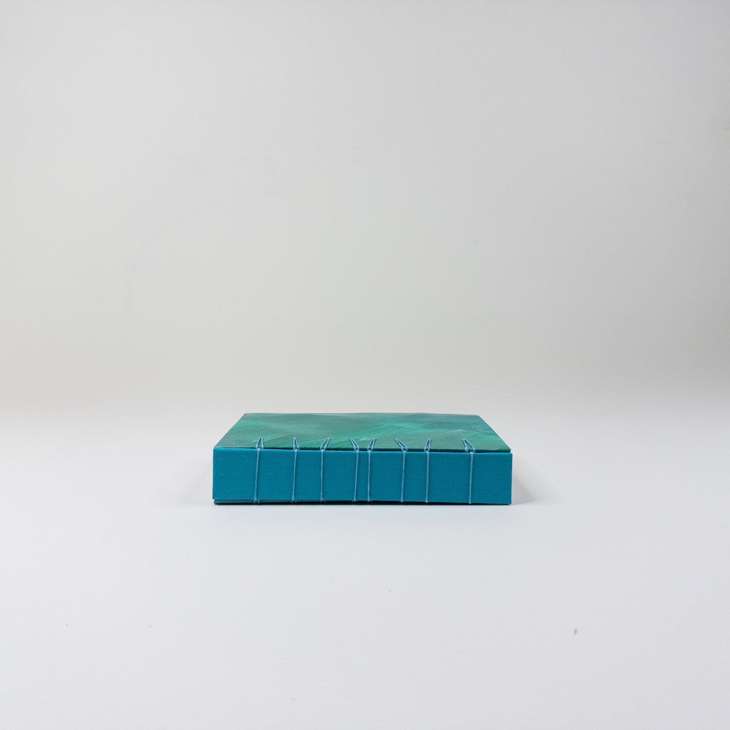 Secret Belgian Hand Bound Book - Teal and Silver