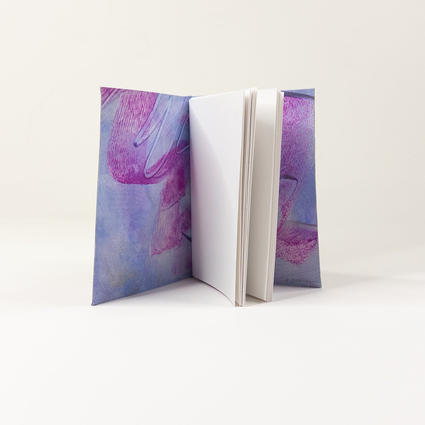 Leather Soft Cover Pamphlet-Style Notebook - Black