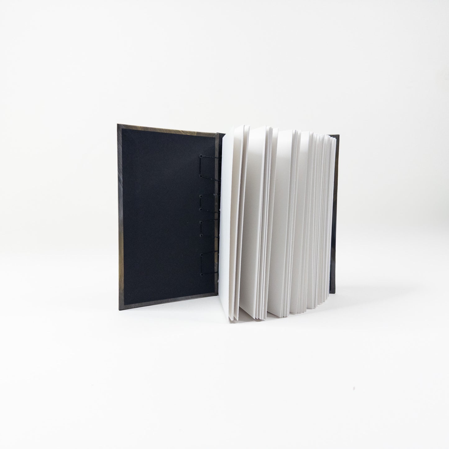 Secret Belgian Hand Bound Book - Gold. Silver and Black