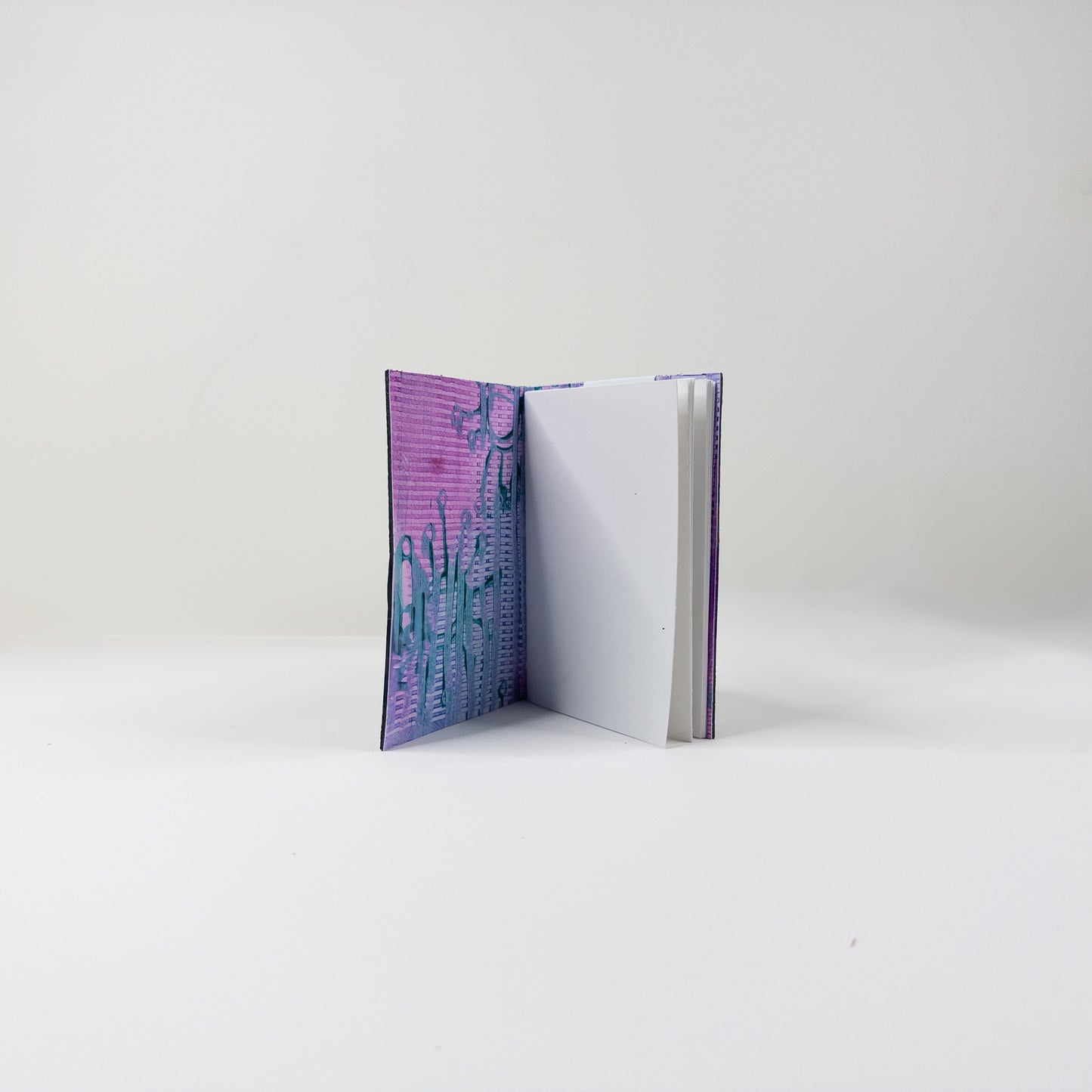 Leather Soft Cover Pamphlet-Style Notebook - Black