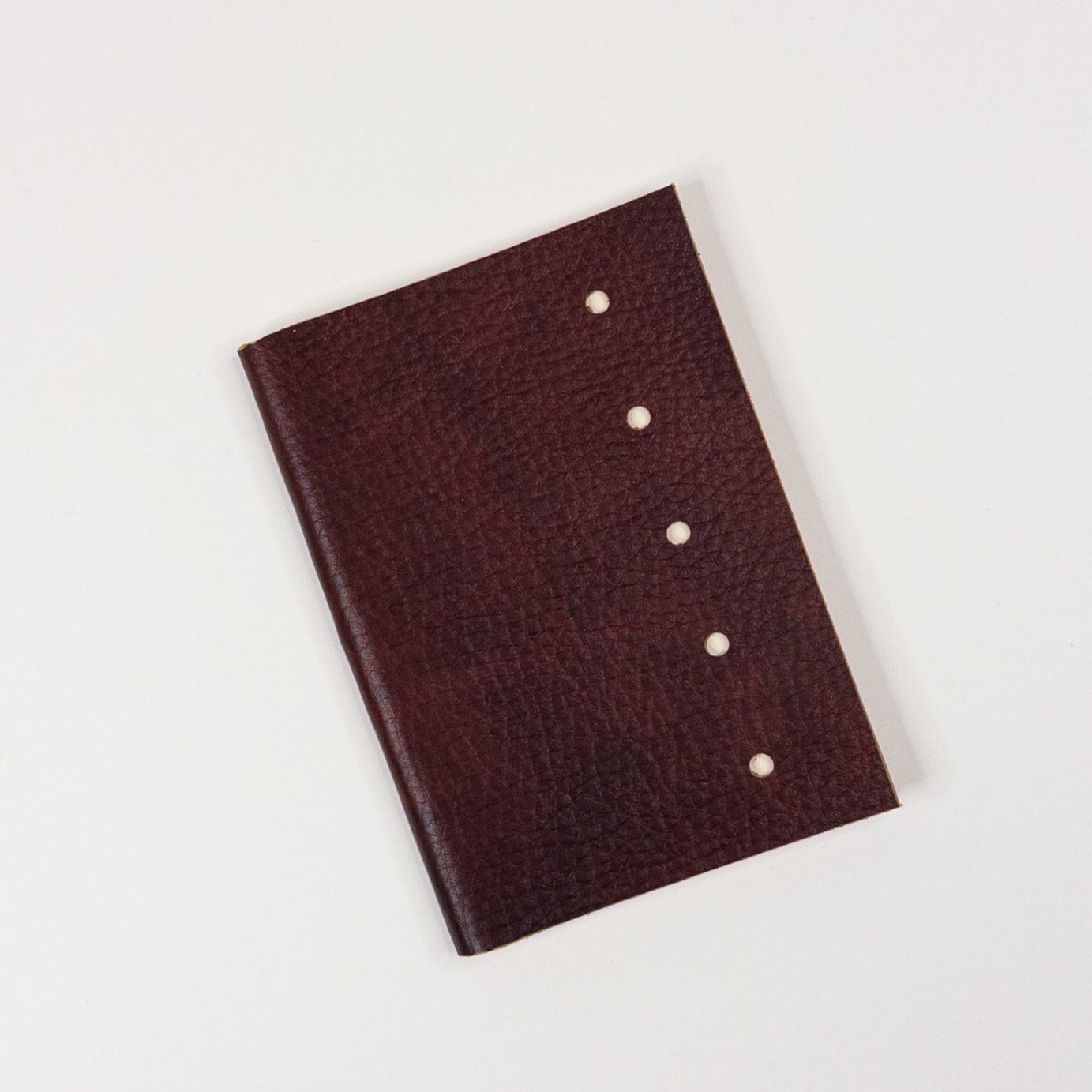 Leather Soft Cover Pamphlet-Style Notebook - Brown