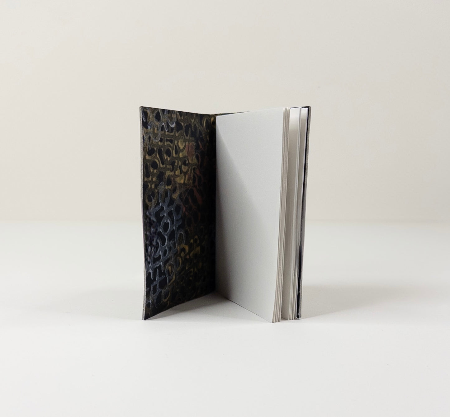 Leather Soft Cover Pamphlet-Style Notebook - Grey