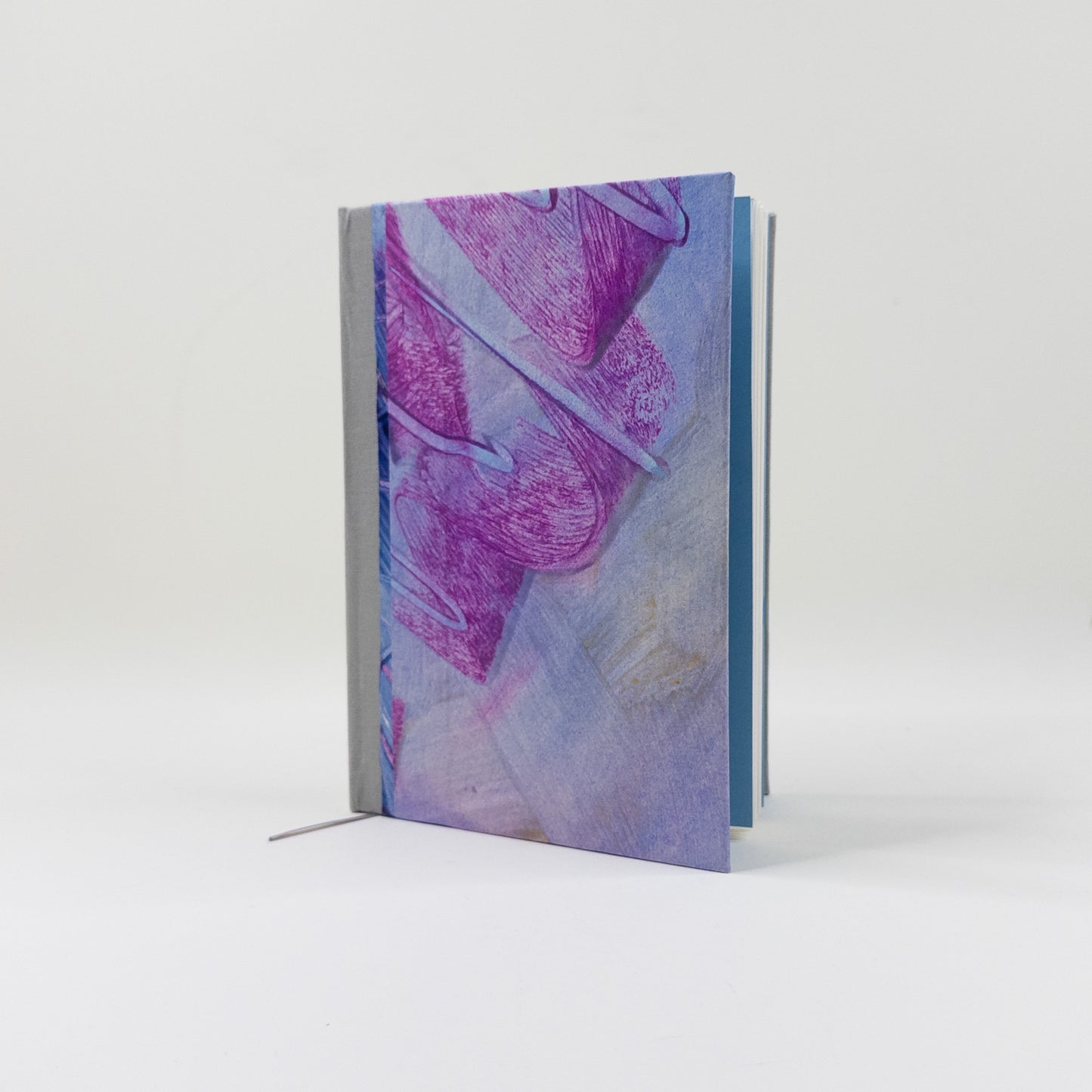 Handmade Casebound Book - Lavender, Blue & Pink