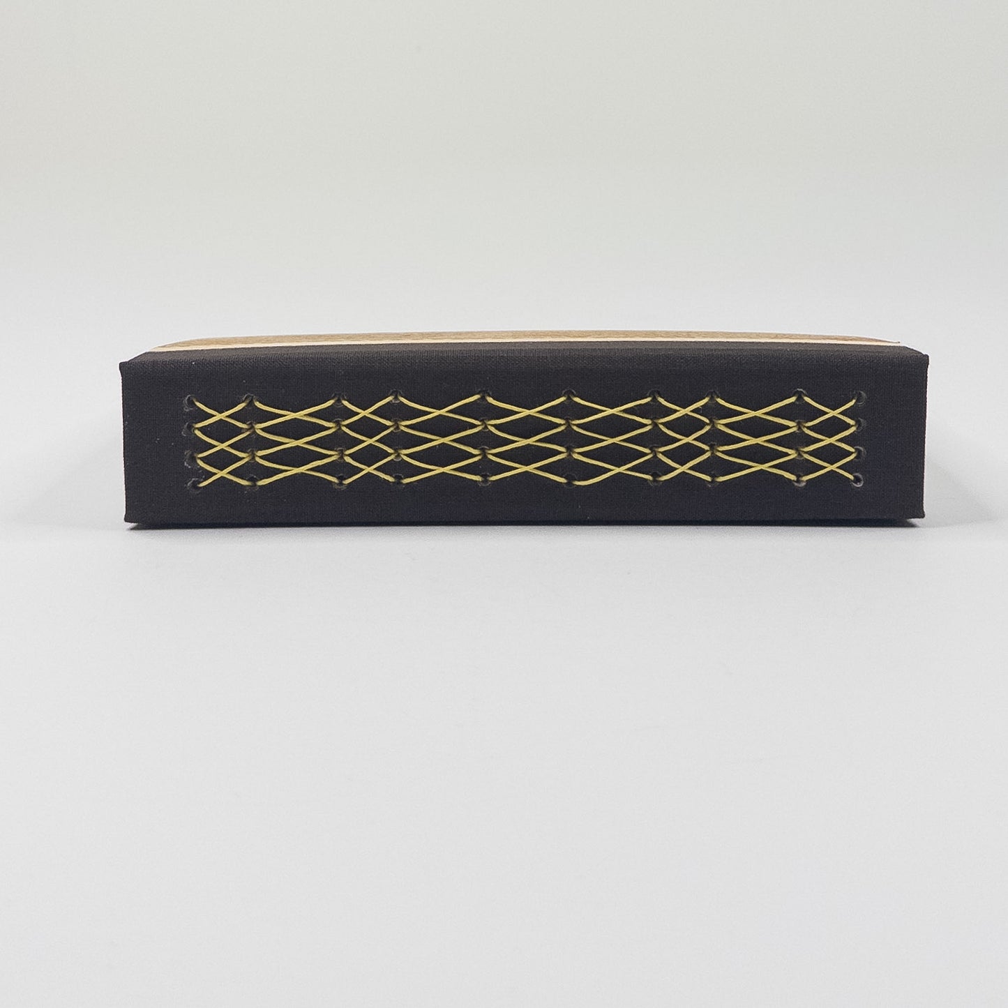 Lattice Bound Handmade Book - Gold, Copper & Brown
