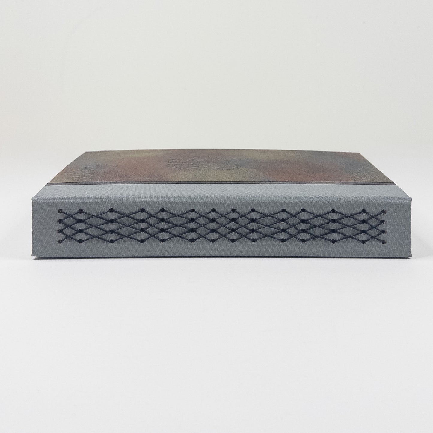 Lattice Bound Handmade Book - Copper, Gold & Silver