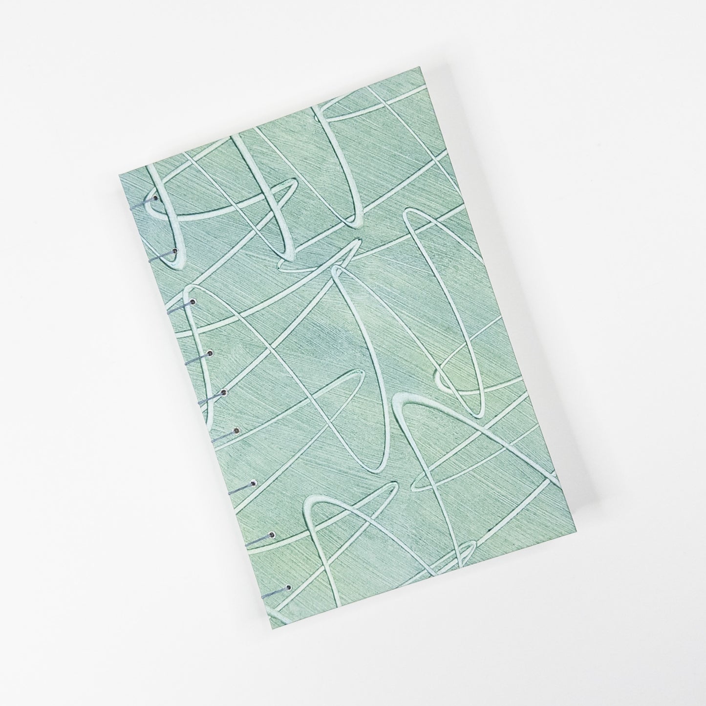 Coptic Stitch Handmade Book - Blue and Green
