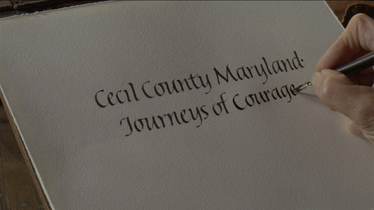 Patti's Calligraphy Featured in Film 'Journeys of Courage'