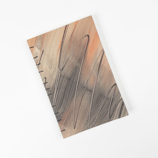Coptic Stitch Handmade Book - Black and Copper