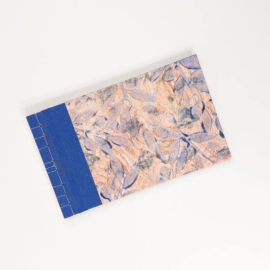 Japanese Stab Binding Handmade Book - Blue and Orange