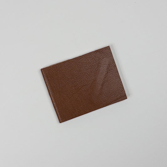 Leather Soft Cover Pamphlet-Style Notebook - Brown