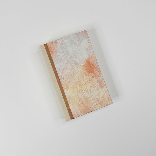 Lattice Bound Handmade Book - Copper, Gold and Silver