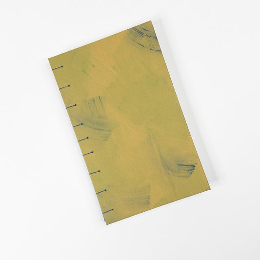 Coptic Stitch Handmade Book - Green and Blue