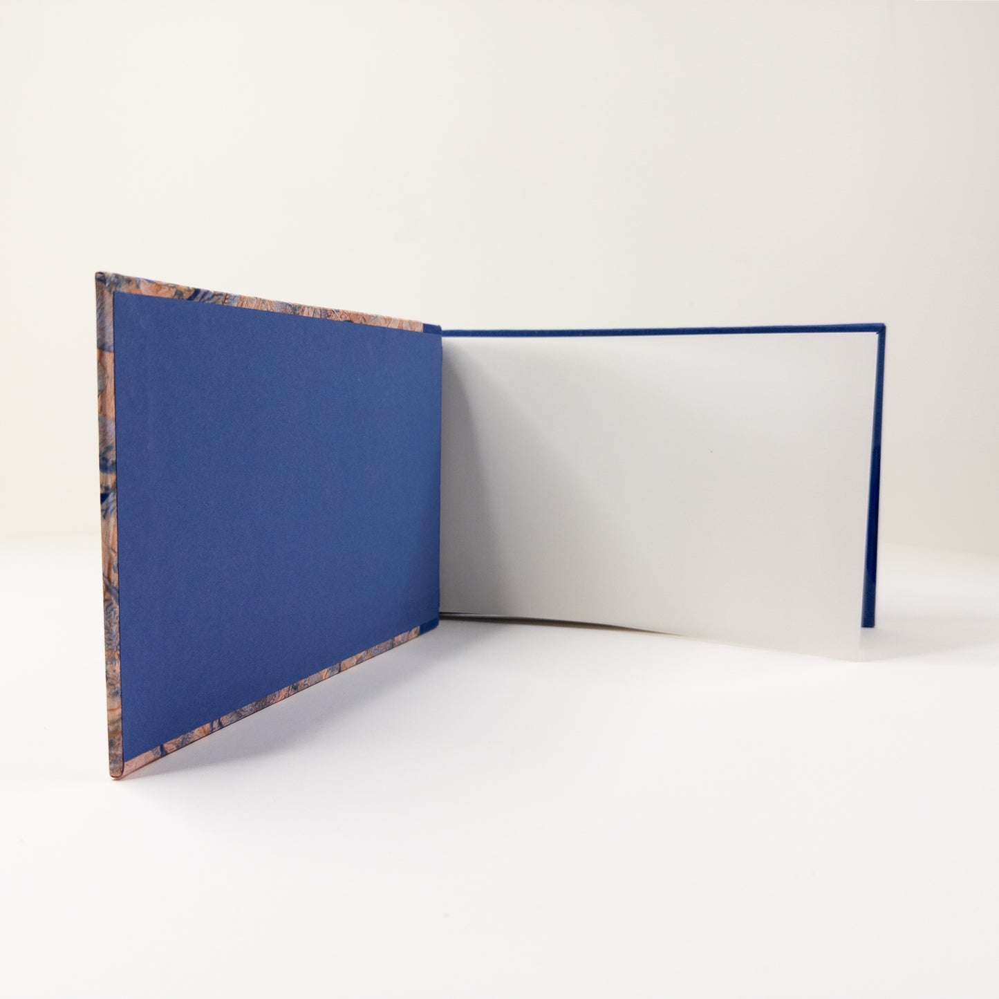 Japanese Stab Binding Handmade Book - Blue and Orange