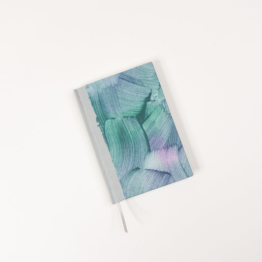 Handmade Casebound Book  - Green and Pink
